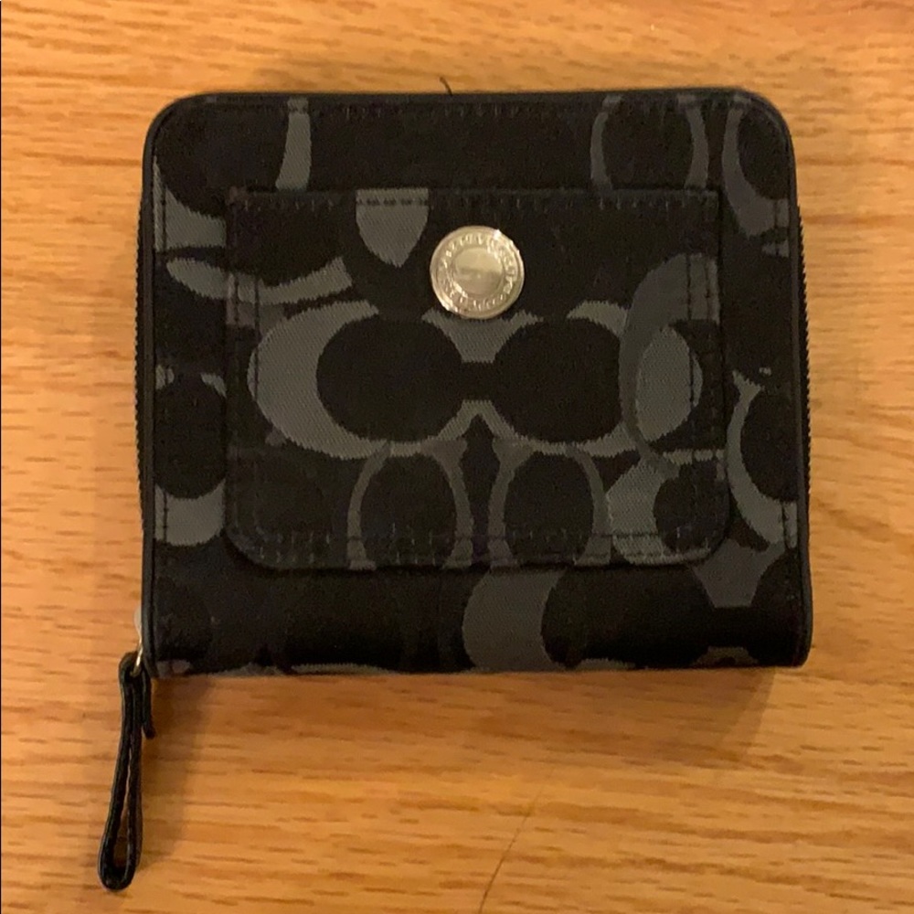 Coach zip around wallet